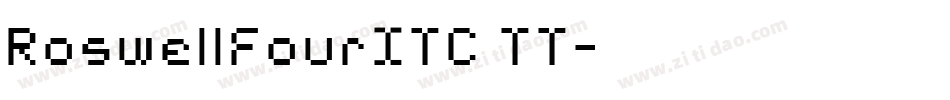 RoswellFourITC TT字体转换